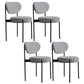 Glam Style Metal Side Chair Open Back Dining Armless Chair for Dining Room Black-White Set of 4 Clearhalo ' kitchen&dining_furn' 'Dining Chairs' 'Dining Tables & Seating' 'dining_chair' 'Furniture' 'furniture_dining_chair' 'Kitchen & Dining Furniture' 'kitchen' 3835726