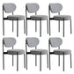Glam Style Metal Side Chair Open Back Dining Armless Chair for Dining Room Black-White Set of 6 Clearhalo ' kitchen&dining_furn' 'Dining Chairs' 'Dining Tables & Seating' 'dining_chair' 'Furniture' 'furniture_dining_chair' 'Kitchen & Dining Furniture' 'kitchen' 3835728