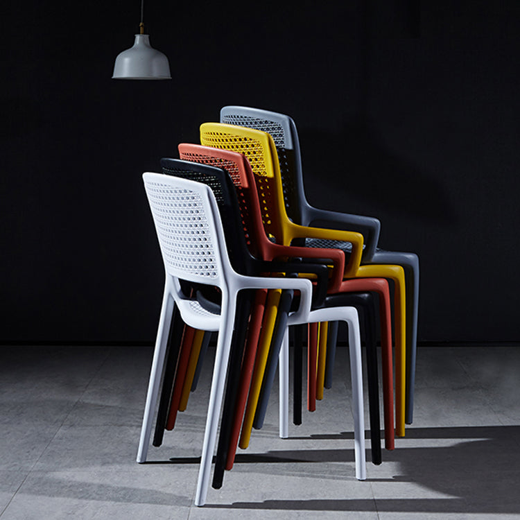 Contemporary Side Plastic Dining Room Chair Open Back Dining Side Chair for Home Use Clearhalo ' kitchen&dining_furn' 'Dining Chairs' 'Dining Tables & Seating' 'dining_chair' 'furn' 'furn_dining_chair' 'Furniture' 'furniture_dining_chair' 'Kitchen & Dining Furniture' 'kitchen' 3835733