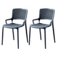 Contemporary Side Plastic Dining Room Chair Open Back Dining Side Chair for Home Use Grey 2 Piece Set Clearhalo ' kitchen&dining_furn' 'Dining Chairs' 'Dining Tables & Seating' 'dining_chair' 'furn' 'furn_dining_chair' 'Furniture' 'furniture_dining_chair' 'Kitchen & Dining Furniture' 'kitchen' 3835735