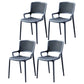 Contemporary Side Plastic Dining Room Chair Open Back Dining Side Chair for Home Use Grey 4 Piece Set Clearhalo ' kitchen&dining_furn' 'Dining Chairs' 'Dining Tables & Seating' 'dining_chair' 'furn' 'furn_dining_chair' 'Furniture' 'furniture_dining_chair' 'Kitchen & Dining Furniture' 'kitchen' 3835738