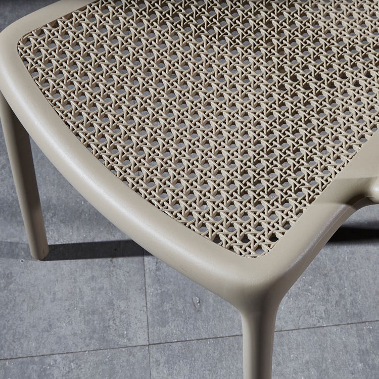 Contemporary Side Plastic Dining Room Chair Open Back Dining Side Chair for Home Use Clearhalo ' kitchen&dining_furn' 'Dining Chairs' 'Dining Tables & Seating' 'dining_chair' 'furn' 'furn_dining_chair' 'Furniture' 'furniture_dining_chair' 'Kitchen & Dining Furniture' 'kitchen' 3835743