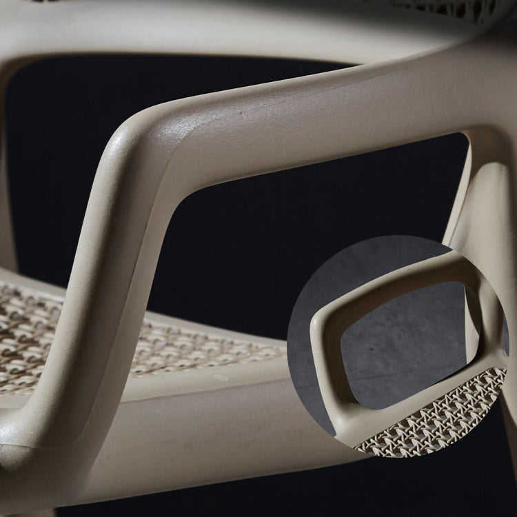 Contemporary Side Plastic Dining Room Chair Open Back Dining Side Chair for Home Use Clearhalo ' kitchen&dining_furn' 'Dining Chairs' 'Dining Tables & Seating' 'dining_chair' 'furn' 'furn_dining_chair' 'Furniture' 'furniture_dining_chair' 'Kitchen & Dining Furniture' 'kitchen' 3835746