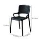 Contemporary Side Plastic Dining Room Chair Open Back Dining Side Chair for Home Use Clearhalo ' kitchen&dining_furn' 'Dining Chairs' 'Dining Tables & Seating' 'dining_chair' 'furn' 'furn_dining_chair' 'Furniture' 'furniture_dining_chair' 'Kitchen & Dining Furniture' 'kitchen' 3835747