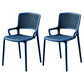 Contemporary Side Plastic Dining Room Chair Open Back Dining Side Chair for Home Use Blue 2 Piece Set Clearhalo ' kitchen&dining_furn' 'Dining Chairs' 'Dining Tables & Seating' 'dining_chair' 'furn' 'furn_dining_chair' 'Furniture' 'furniture_dining_chair' 'Kitchen & Dining Furniture' 'kitchen' 3835753