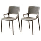 Contemporary Side Plastic Dining Room Chair Open Back Dining Side Chair for Home Use Khaki 2 Piece Set Clearhalo ' kitchen&dining_furn' 'Dining Chairs' 'Dining Tables & Seating' 'dining_chair' 'furn' 'furn_dining_chair' 'Furniture' 'furniture_dining_chair' 'Kitchen & Dining Furniture' 'kitchen' 3835762