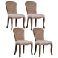 Solid Wood Country Style Dining Room Chairs Matte Finish Cane Back Dining Chairs White-Brown 4 Piece Set Clearhalo ' kitchen&dining_furn' 'Dining Chairs' 'Dining Tables & Seating' 'dining_chair' 'furn' 'furn_dining_chair' 'Furniture' 'furniture_dining_chair' 'Kitchen & Dining Furniture' 'kitchen' 3835770