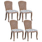 Solid Wood Country Style Dining Room Chairs Matte Finish Cane Back Dining Chairs White-Blue 4 Piece Set Clearhalo ' kitchen&dining_furn' 'Dining Chairs' 'Dining Tables & Seating' 'dining_chair' 'furn' 'furn_dining_chair' 'Furniture' 'furniture_dining_chair' 'Kitchen & Dining Furniture' 'kitchen' 3835776