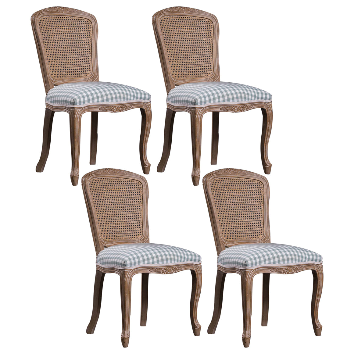 Solid Wood Country Style Dining Room Chairs Matte Finish Cane Back Dining Chairs Textured White 4 Piece Set Clearhalo ' kitchen&dining_furn' 'Dining Chairs' 'Dining Tables & Seating' 'dining_chair' 'furn' 'furn_dining_chair' 'Furniture' 'furniture_dining_chair' 'Kitchen & Dining Furniture' 'kitchen' 3835781