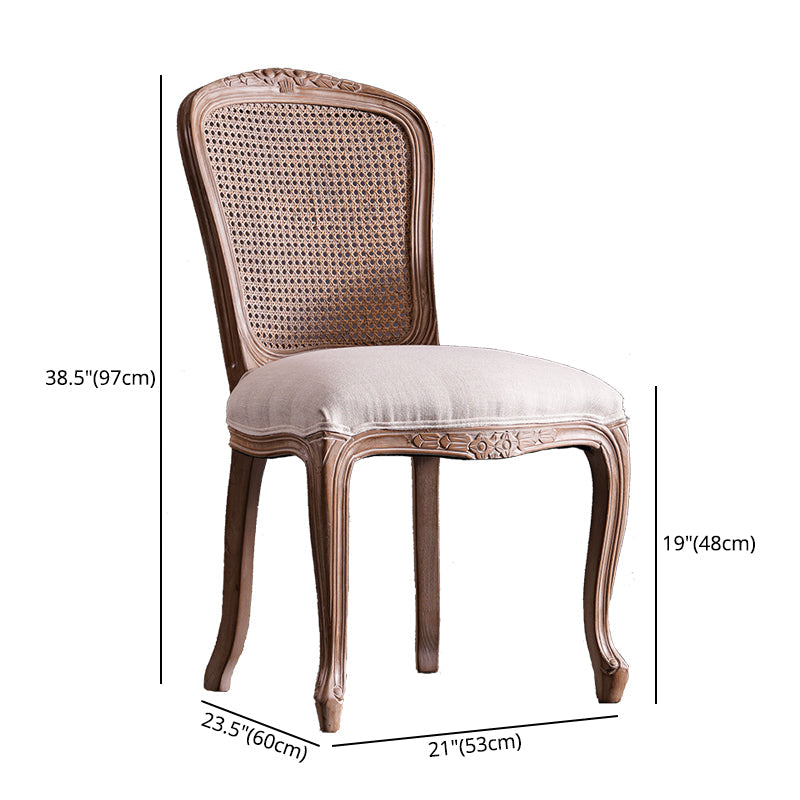 Solid Wood Country Style Dining Room Chairs Matte Finish Cane Back Dining Chairs Clearhalo ' kitchen&dining_furn' 'Dining Chairs' 'Dining Tables & Seating' 'dining_chair' 'furn' 'furn_dining_chair' 'Furniture' 'furniture_dining_chair' 'Kitchen & Dining Furniture' 'kitchen' 3835786