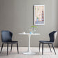 Minimalist Black Solid Back Dining Side Chair Metal Upholstered Dining Side Chair Clearhalo ' kitchen&dining_furn' 'Dining Chairs' 'Dining Tables & Seating' 'dining_chair' 'furn' 'furn_dining_chair' 'Furniture' 'furniture_dining_chair' 'Kitchen & Dining Furniture' 'kitchen' 3835792