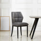 Leather Armless Dining Chairs Modern Upholstered Side Chairs with Metal Legs Light Gray 1 Piece Black Clearhalo ' kitchen&dining_furn' 'Dining Chairs' 'Dining Tables & Seating' 'dining_chair' 'furn' 'furn_dining_chair' 'Furniture' 'furniture_dining_chair' 'Kitchen & Dining Furniture' 'kitchen' 3835832