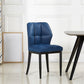 Leather Armless Dining Chairs Modern Upholstered Side Chairs with Metal Legs Blue 1 Piece Black Clearhalo ' kitchen&dining_furn' 'Dining Chairs' 'Dining Tables & Seating' 'dining_chair' 'furn' 'furn_dining_chair' 'Furniture' 'furniture_dining_chair' 'Kitchen & Dining Furniture' 'kitchen' 3835842