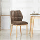 Leather Armless Dining Chairs Modern Upholstered Side Chairs with Metal Legs Coffee 1 Piece Natural Wood Clearhalo ' kitchen&dining_furn' 'Dining Chairs' 'Dining Tables & Seating' 'dining_chair' 'furn' 'furn_dining_chair' 'Furniture' 'furniture_dining_chair' 'Kitchen & Dining Furniture' 'kitchen' 3835863