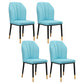 Modern Kitchen Leather Dining Chair 36"H Parsons Chair with Metal Legs Light Blue 4 Piece Set Brass Gold Clearhalo ' kitchen&dining_furn' 'Dining Chairs' 'Dining Tables & Seating' 'dining_chair' 'furn' 'furn_dining_chair' 'Furniture' 'furniture_dining_chair' 'Kitchen & Dining Furniture' 'kitchen' 3835926
