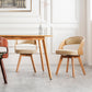 Wood Modern Dining Arm Chair with Color Cushion Open Back Dining Side Chair for Home Clearhalo ' kitchen&dining_furn' 'Dining Chairs' 'Dining Tables & Seating' 'dining_chair' 'furn' 'furn_dining_chair' 'Furniture' 'furniture_dining_chair' 'Kitchen & Dining Furniture' 'kitchen' 3835957