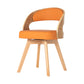 Wood Modern Dining Arm Chair with Color Cushion Open Back Dining Side Chair for Home Orange 1 Piece Clearhalo ' kitchen&dining_furn' 'Dining Chairs' 'Dining Tables & Seating' 'dining_chair' 'furn' 'furn_dining_chair' 'Furniture' 'furniture_dining_chair' 'Kitchen & Dining Furniture' 'kitchen' 3835970