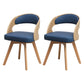 Wood Modern Dining Arm Chair with Color Cushion Open Back Dining Side Chair for Home Blue 2 Piece Set Clearhalo ' kitchen&dining_furn' 'Dining Chairs' 'Dining Tables & Seating' 'dining_chair' 'furn' 'furn_dining_chair' 'Furniture' 'furniture_dining_chair' 'Kitchen & Dining Furniture' 'kitchen' 3835982