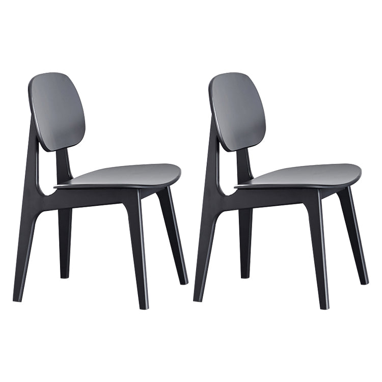 Contemporary Kitchen Dining Chair Open Back Dining Side Chair with Wooden Legs Grey 2 Piece Set Clearhalo ' kitchen&dining_furn' 'Dining Chairs' 'Dining Tables & Seating' 'dining_chair' 'furn' 'furn_dining_chair' 'Furniture' 'furniture_dining_chair' 'Kitchen & Dining Furniture' 'kitchen' 3835993