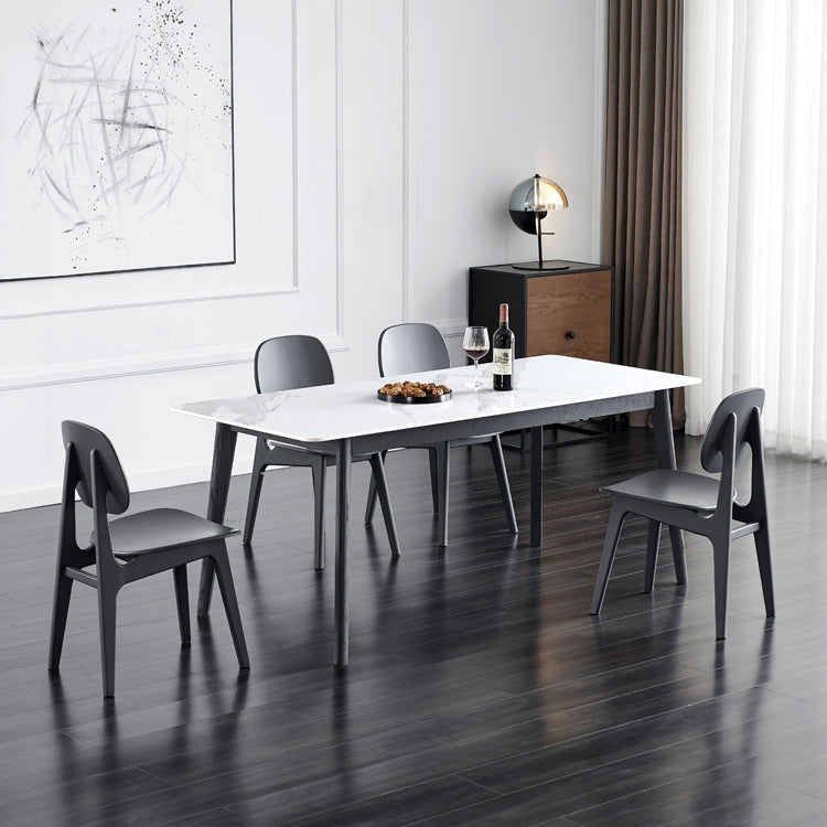 Contemporary Kitchen Dining Chair Open Back Dining Side Chair with Wooden Legs Clearhalo ' kitchen&dining_furn' 'Dining Chairs' 'Dining Tables & Seating' 'dining_chair' 'furn' 'furn_dining_chair' 'Furniture' 'furniture_dining_chair' 'Kitchen & Dining Furniture' 'kitchen' 3836003