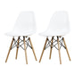 Glam Style Side Chair Set Plastic Dining Room Side Chair with Wood Legs White Set of 2 Clearhalo ' kitchen&dining_furn' 'Dining Chairs' 'Dining Tables & Seating' 'dining_chair' 'Furniture' 'furniture_dining_chair' 'Kitchen & Dining Furniture' 'kitchen' 3836015