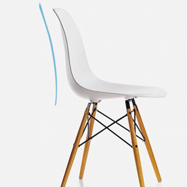 Glam Style Side Chair Set Plastic Dining Room Side Chair with Wood Legs Clearhalo ' kitchen&dining_furn' 'Dining Chairs' 'Dining Tables & Seating' 'dining_chair' 'Furniture' 'furniture_dining_chair' 'Kitchen & Dining Furniture' 'kitchen' 3836019