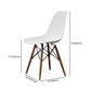 Glam Style Side Chair Set Plastic Dining Room Side Chair with Wood Legs Clearhalo ' kitchen&dining_furn' 'Dining Chairs' 'Dining Tables & Seating' 'dining_chair' 'Furniture' 'furniture_dining_chair' 'Kitchen & Dining Furniture' 'kitchen' 3836020