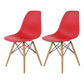 Glam Style Side Chair Set Plastic Dining Room Side Chair with Wood Legs Red Set of 2 Clearhalo ' kitchen&dining_furn' 'Dining Chairs' 'Dining Tables & Seating' 'dining_chair' 'Furniture' 'furniture_dining_chair' 'Kitchen & Dining Furniture' 'kitchen' 3836021