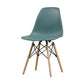 Glam Style Side Chair Set Plastic Dining Room Side Chair with Wood Legs Green 1 Piece Clearhalo ' kitchen&dining_furn' 'Dining Chairs' 'Dining Tables & Seating' 'dining_chair' 'Furniture' 'furniture_dining_chair' 'Kitchen & Dining Furniture' 'kitchen' 3836029