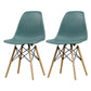 Glam Style Side Chair Set Plastic Dining Room Side Chair with Wood Legs Green Set of 2 Clearhalo ' kitchen&dining_furn' 'Dining Chairs' 'Dining Tables & Seating' 'dining_chair' 'Furniture' 'furniture_dining_chair' 'Kitchen & Dining Furniture' 'kitchen' 3836030