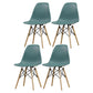 Glam Style Side Chair Set Plastic Dining Room Side Chair with Wood Legs Green Set of 4 Clearhalo ' kitchen&dining_furn' 'Dining Chairs' 'Dining Tables & Seating' 'dining_chair' 'Furniture' 'furniture_dining_chair' 'Kitchen & Dining Furniture' 'kitchen' 3836031