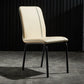 Modern Upholstered Side Dining Chairs Leather Solid Back Armless Chairs Off-White 1 Piece Clearhalo ' kitchen&dining_furn' 'Dining Chairs' 'Dining Tables & Seating' 'dining_chair' 'Furniture' 'furniture_dining_chair' 'Kitchen & Dining Furniture' 'kitchen' 3836058