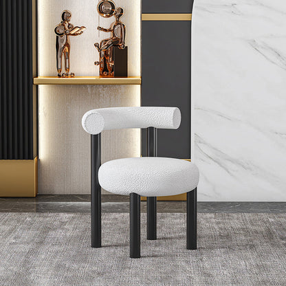 Modern Round Set Dining Chair 30"H Open Back Dining Side Chair for Restaurant White 1 Piece Clearhalo ' kitchen&dining_furn' 'Dining Chairs' 'Dining Tables & Seating' 'dining_chair' 'furn' 'furn_dining_chair' 'Furniture' 'furniture_dining_chair' 'Kitchen & Dining Furniture' 'kitchen' 3836067