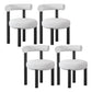 Modern Round Set Dining Chair 30"H Open Back Dining Side Chair for Restaurant White 4 Piece Set Clearhalo ' kitchen&dining_furn' 'Dining Chairs' 'Dining Tables & Seating' 'dining_chair' 'furn' 'furn_dining_chair' 'Furniture' 'furniture_dining_chair' 'Kitchen & Dining Furniture' 'kitchen' 3836069