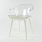 Glam Style Transparent Acrylic Arm Chair Multicolor Dining Arm Chair for Home Clear 1 Piece Clearhalo ' kitchen&dining_furn' 'Dining Chairs' 'Dining Tables & Seating' 'dining_chair' 'Furniture' 'furniture_dining_chair' 'Kitchen & Dining Furniture' 'kitchen' 3836076