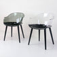 Glam Style Transparent Acrylic Arm Chair Multicolor Dining Arm Chair for Home Clearhalo ' kitchen&dining_furn' 'Dining Chairs' 'Dining Tables & Seating' 'dining_chair' 'Furniture' 'furniture_dining_chair' 'Kitchen & Dining Furniture' 'kitchen' 3836078