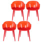 Glam Style Transparent Acrylic Arm Chair Multicolor Dining Arm Chair for Home Red Set of 4 Clearhalo ' kitchen&dining_furn' 'Dining Chairs' 'Dining Tables & Seating' 'dining_chair' 'Furniture' 'furniture_dining_chair' 'Kitchen & Dining Furniture' 'kitchen' 3836085