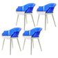 Glam Style Transparent Acrylic Arm Chair Multicolor Dining Arm Chair for Home Blue Set of 4 Clearhalo ' kitchen&dining_furn' 'Dining Chairs' 'Dining Tables & Seating' 'dining_chair' 'Furniture' 'furniture_dining_chair' 'Kitchen & Dining Furniture' 'kitchen' 3836116