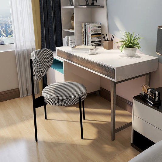 Glam Style Metal Side Chair Matte Finish Open Back Dining Chair for Home Use Clearhalo ' kitchen&dining_furn' 'Dining Chairs' 'Dining Tables & Seating' 'dining_chair' 'furn' 'furn_dining_chair' 'Furniture' 'furniture_dining_chair' 'Kitchen & Dining Furniture' 'kitchen' 3836119