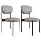 Glam Style Metal Side Chair Matte Finish Open Back Dining Chair for Home Use Grey 2 Piece Set Black Clearhalo ' kitchen&dining_furn' 'Dining Chairs' 'Dining Tables & Seating' 'dining_chair' 'furn' 'furn_dining_chair' 'Furniture' 'furniture_dining_chair' 'Kitchen & Dining Furniture' 'kitchen' 3836140