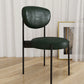 Glam Style Metal Side Chair Matte Finish Open Back Dining Chair for Home Use Green 1 Piece Black Clearhalo ' kitchen&dining_furn' 'Dining Chairs' 'Dining Tables & Seating' 'dining_chair' 'furn' 'furn_dining_chair' 'Furniture' 'furniture_dining_chair' 'Kitchen & Dining Furniture' 'kitchen' 3836148