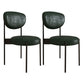 Glam Style Metal Side Chair Matte Finish Open Back Dining Chair for Home Use Green 2 Piece Set Black Clearhalo ' kitchen&dining_furn' 'Dining Chairs' 'Dining Tables & Seating' 'dining_chair' 'furn' 'furn_dining_chair' 'Furniture' 'furniture_dining_chair' 'Kitchen & Dining Furniture' 'kitchen' 3836149