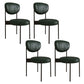 Glam Style Metal Side Chair Matte Finish Open Back Dining Chair for Home Use Green 4 Piece Set Black Clearhalo ' kitchen&dining_furn' 'Dining Chairs' 'Dining Tables & Seating' 'dining_chair' 'furn' 'furn_dining_chair' 'Furniture' 'furniture_dining_chair' 'Kitchen & Dining Furniture' 'kitchen' 3836150