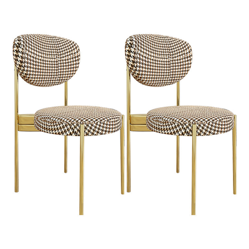 Glam Style Metal Side Chair Matte Finish Open Back Dining Chair for Home Use Black-Yellow 2 Piece Set Brass Gold Clearhalo ' kitchen&dining_furn' 'Dining Chairs' 'Dining Tables & Seating' 'dining_chair' 'furn' 'furn_dining_chair' 'Furniture' 'furniture_dining_chair' 'Kitchen & Dining Furniture' 'kitchen' 3836167