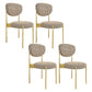 Glam Style Metal Side Chair Matte Finish Open Back Dining Chair for Home Use Black-Yellow 4 Piece Set Brass Gold Clearhalo ' kitchen&dining_furn' 'Dining Chairs' 'Dining Tables & Seating' 'dining_chair' 'furn' 'furn_dining_chair' 'Furniture' 'furniture_dining_chair' 'Kitchen & Dining Furniture' 'kitchen' 3836168