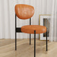 Glam Style Metal Side Chair Matte Finish Open Back Dining Chair for Home Use Orange 1 Piece Black Clearhalo ' kitchen&dining_furn' 'Dining Chairs' 'Dining Tables & Seating' 'dining_chair' 'furn' 'furn_dining_chair' 'Furniture' 'furniture_dining_chair' 'Kitchen & Dining Furniture' 'kitchen' 3836169