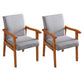 Contemporary Style Kitchen Square Dining Chair Parsons Dining Arm Chair Grey 2 Piece Set Orange Clearhalo ' kitchen&dining_furn' 'Dining Chairs' 'Dining Tables & Seating' 'dining_chair' 'furn' 'furn_dining_chair' 'Furniture' 'furniture_dining_chair' 'Kitchen & Dining Furniture' 'kitchen' 3836187