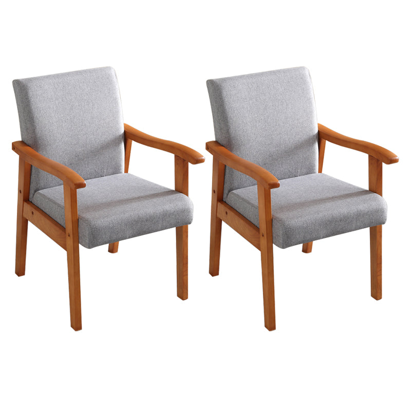 Contemporary Style Kitchen Square Dining Chair Parsons Dining Arm Chair Grey 2 Piece Set Orange Clearhalo ' kitchen&dining_furn' 'Dining Chairs' 'Dining Tables & Seating' 'dining_chair' 'furn' 'furn_dining_chair' 'Furniture' 'furniture_dining_chair' 'Kitchen & Dining Furniture' 'kitchen' 3836187