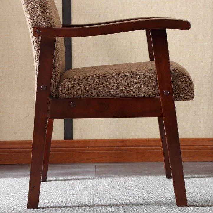 Contemporary Style Kitchen Square Dining Chair Parsons Dining Arm Chair Clearhalo ' kitchen&dining_furn' 'Dining Chairs' 'Dining Tables & Seating' 'dining_chair' 'furn' 'furn_dining_chair' 'Furniture' 'furniture_dining_chair' 'Kitchen & Dining Furniture' 'kitchen' 3836191