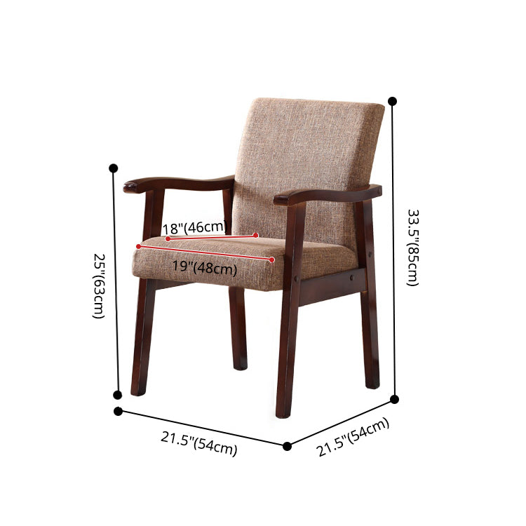 Contemporary Style Kitchen Square Dining Chair Parsons Dining Arm Chair Clearhalo ' kitchen&dining_furn' 'Dining Chairs' 'Dining Tables & Seating' 'dining_chair' 'furn' 'furn_dining_chair' 'Furniture' 'furniture_dining_chair' 'Kitchen & Dining Furniture' 'kitchen' 3836196
